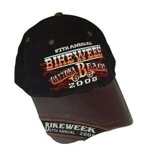 Daytona Beach Baseball Cap Bike Week 2008 67th annual adj strap back
